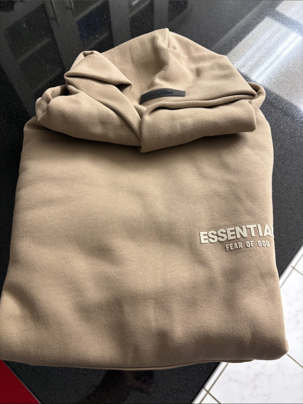 Fear of God ESSENTIALS Hoodie in Oak